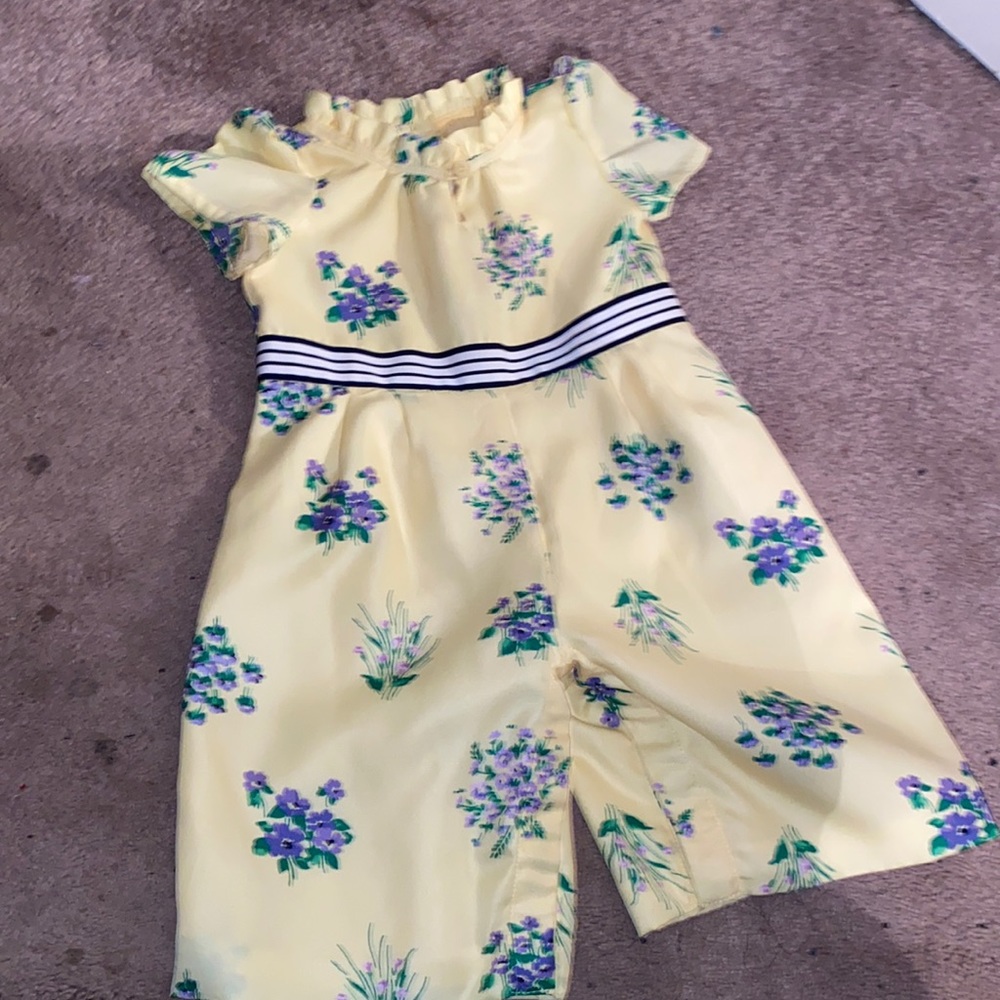 Janie & Jack Floral Jumper size:3-6 months